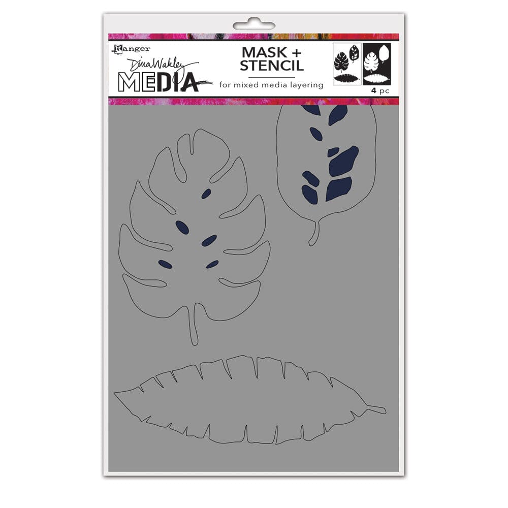 Dina Wakley Media Tropical Masks Stencil Dina Wakley Media 