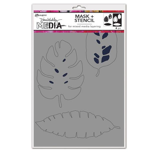 Dina Wakley Media Tropical Masks Stencil Dina Wakley Media 