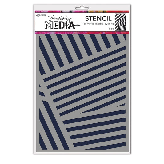 Dina Wakley Media Stencil Angles Stencil Dina Wakley Media 