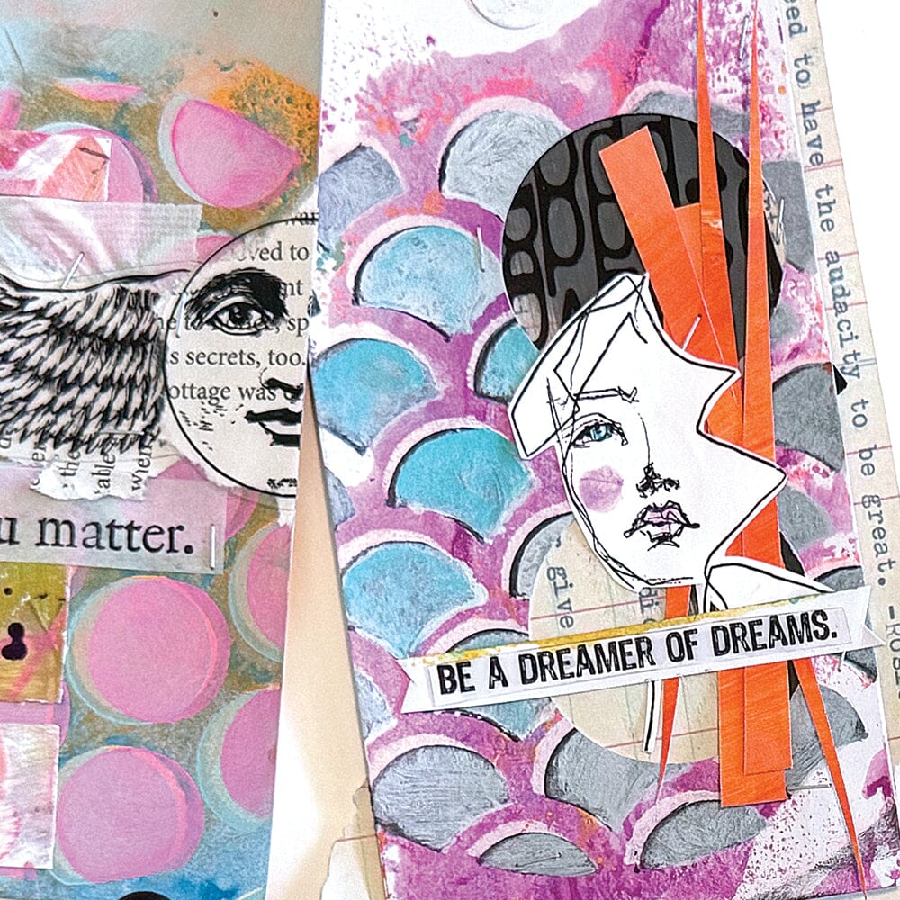 Dina Wakley Media Stencil Coaster Bundle Bundles Dina Wakley Media 