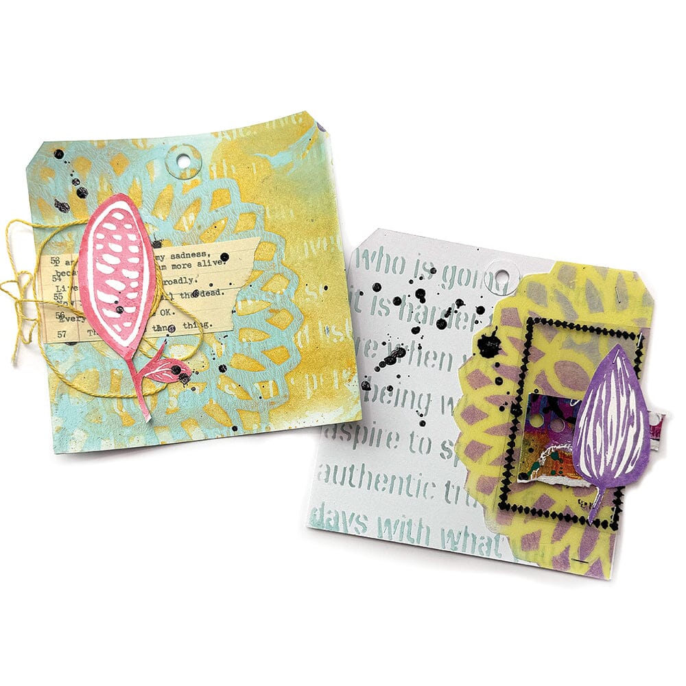 Dina Wakley Media Stencil Feel Your Magic Stencil Dina Wakley Media 