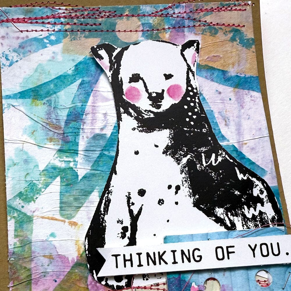 Dina Wakley Media Stencil - Flowing Petals Stencil Dina Wakley Media 