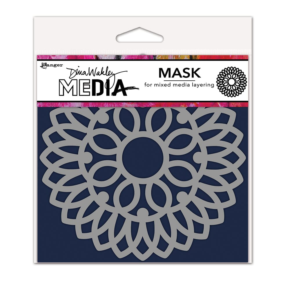 Dina Wakley Media Stencil and Mask Pointy Doily Stencil Dina Wakley Media 
