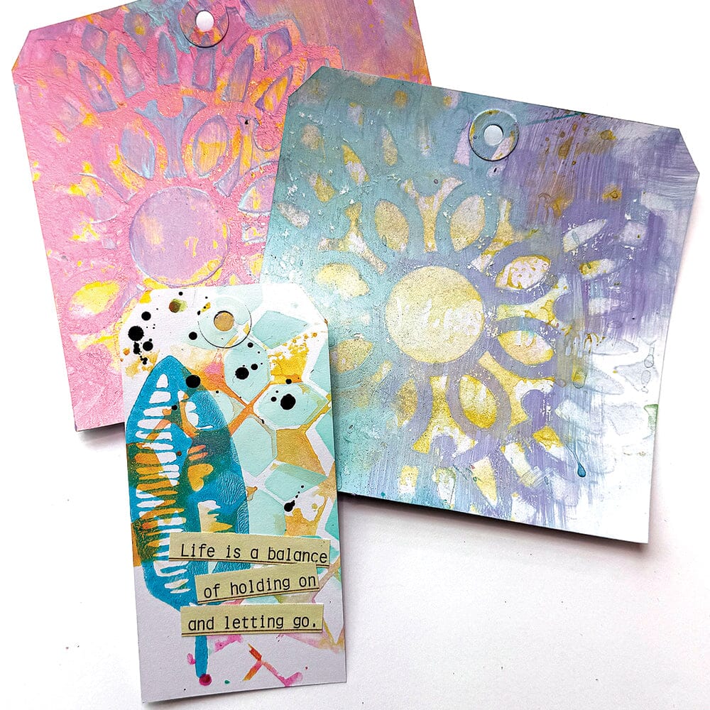 Dina Wakley Media Stencil and Mask Pointy Doily Stencil Dina Wakley Media 