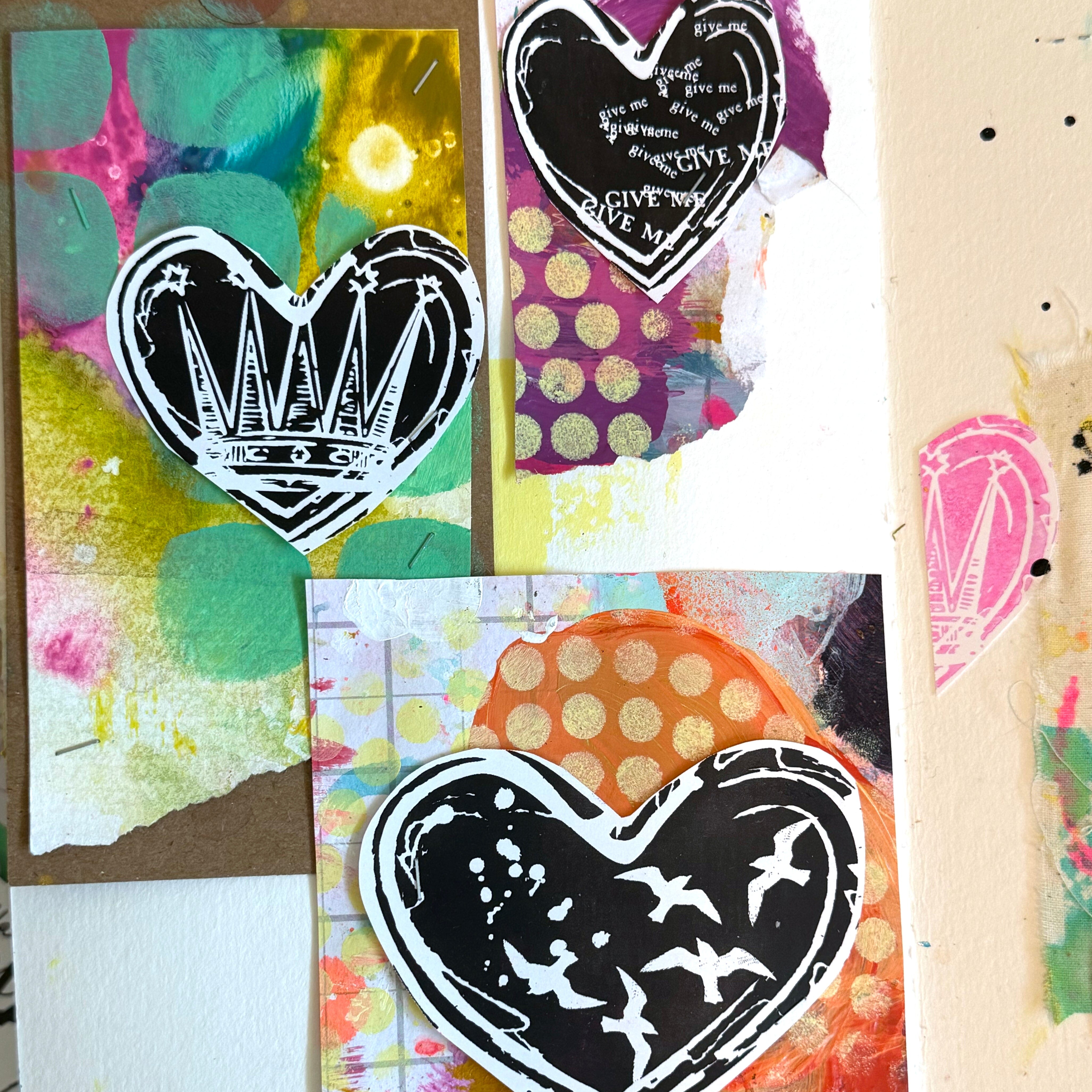 Dina Wakley Media Stencil Small Squovals Stencil Dina Wakley Media 