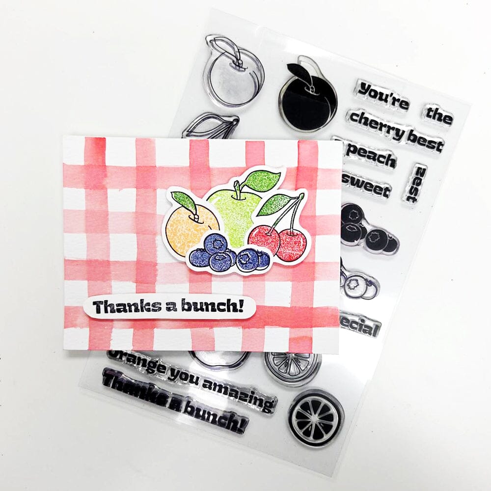 Make-It™ Clear Stamp Set, Fun with Fruit Stamps Make It 
