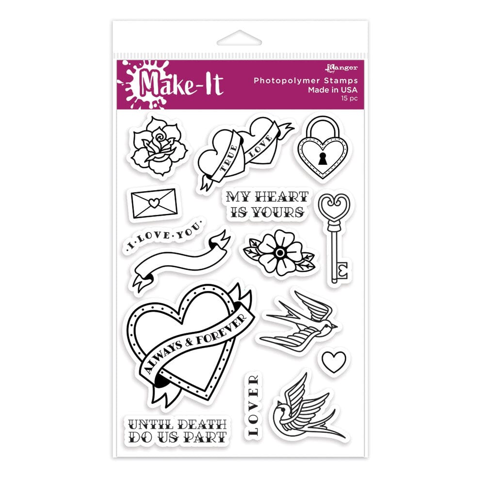 Make-It Clear Stamp Set, Wild Hearts Stamps Make It 