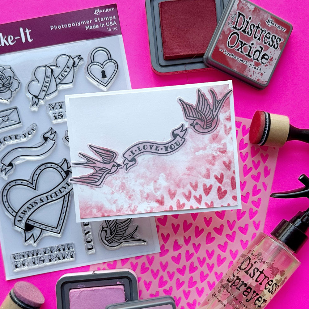 Make-It Clear Stamp Set, Wild Hearts