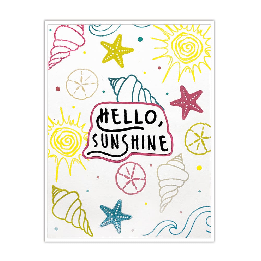 Make-It™ Clear Stamp Set, Beach Vibes Stamps Make It 