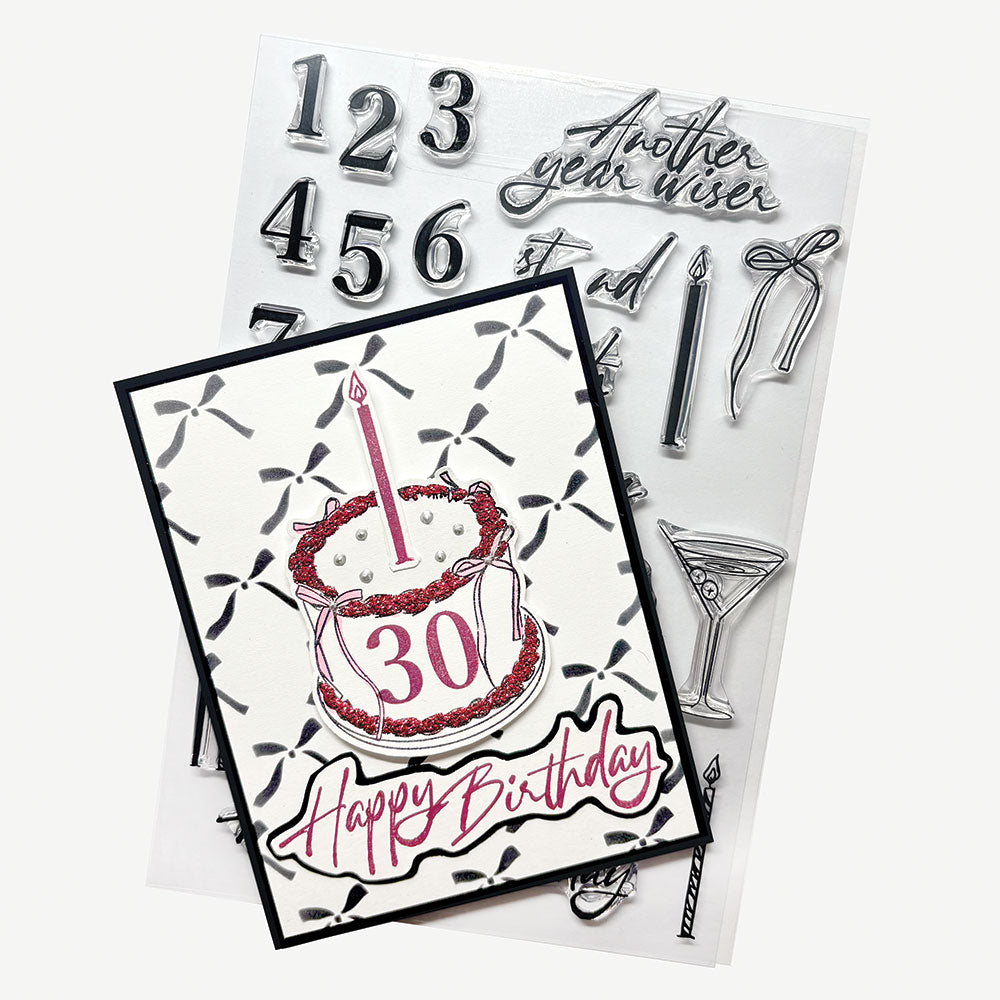 Make-It Clear Stamp Set, Chic Birthday