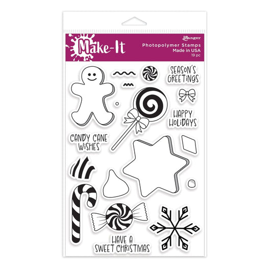 Make-It™ Clear Stamp Set, Christmas Sweets Stamps Make It 