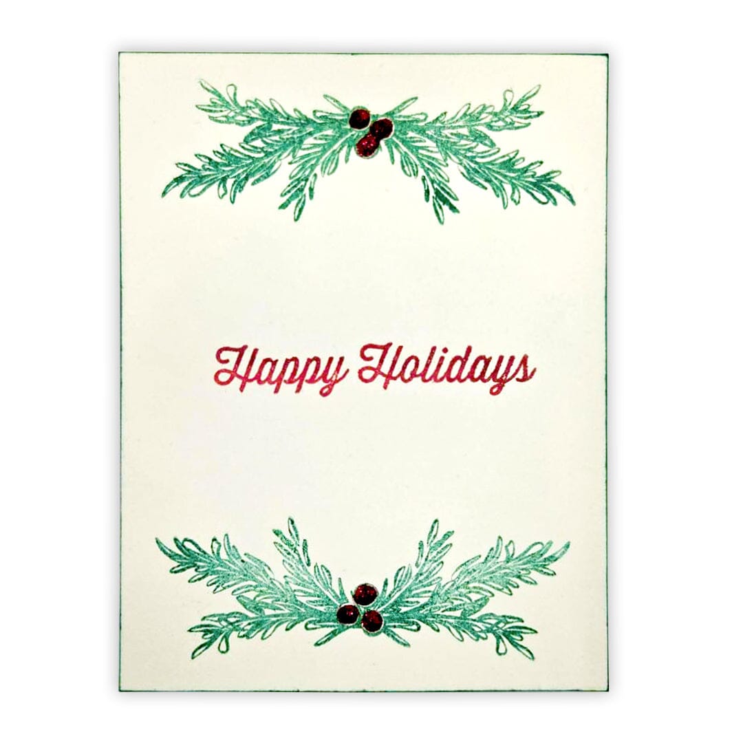 Make-It™ Clear Stamp Set, Merry Greenery Stamps Make It 