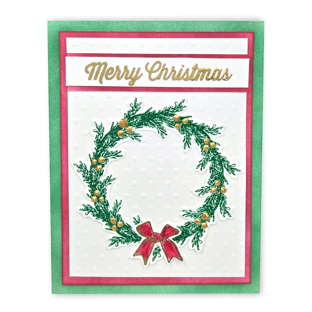 Make-It™ Clear Stamp Set, Merry Greenery Stamps Make It 