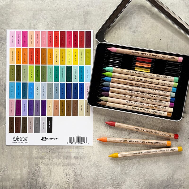 Tim Holtz Distress® Label Sheets Assorted - Black Printing Surfaces Distress 