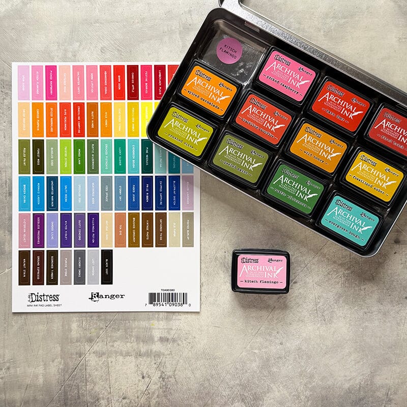 Tim Holtz Distress® Label Sheets Assorted - White Printing Surfaces Distress 