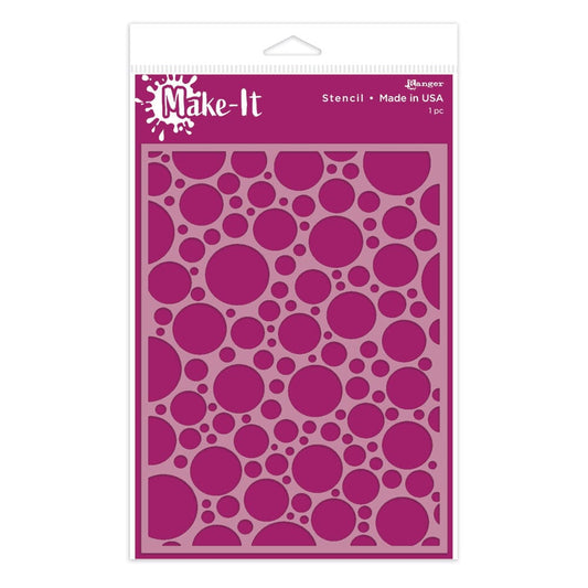 Make-It™ Stencil, Bubble Mix Stencil Make It 