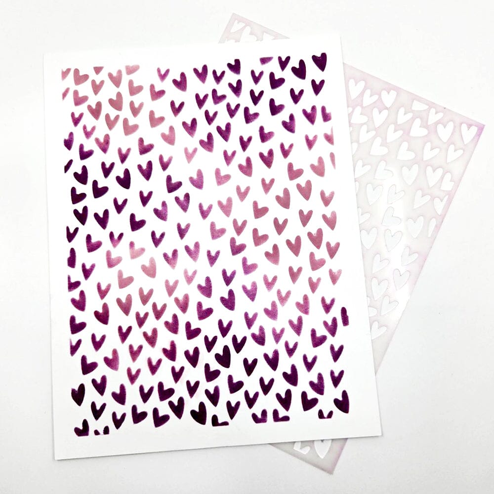 Make-It Stencil, Sprinkle Hearts Stencil Make It 