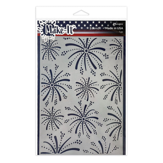 Make-It™ Stencil, Fireworks Stencil Make It 