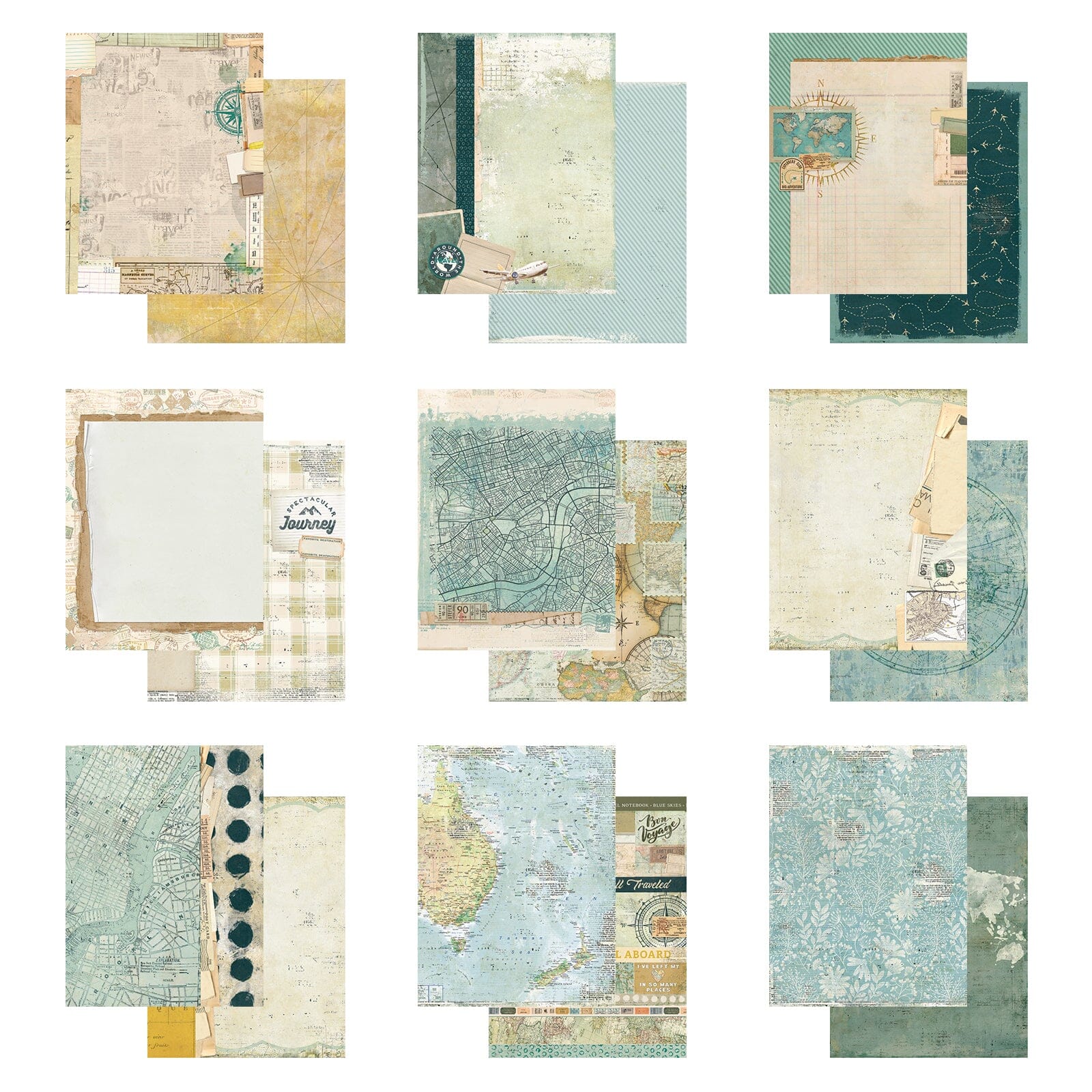 49 and Market Travel Diaries - 6 x 8 Collection Pack Surfaces 49 and Market 