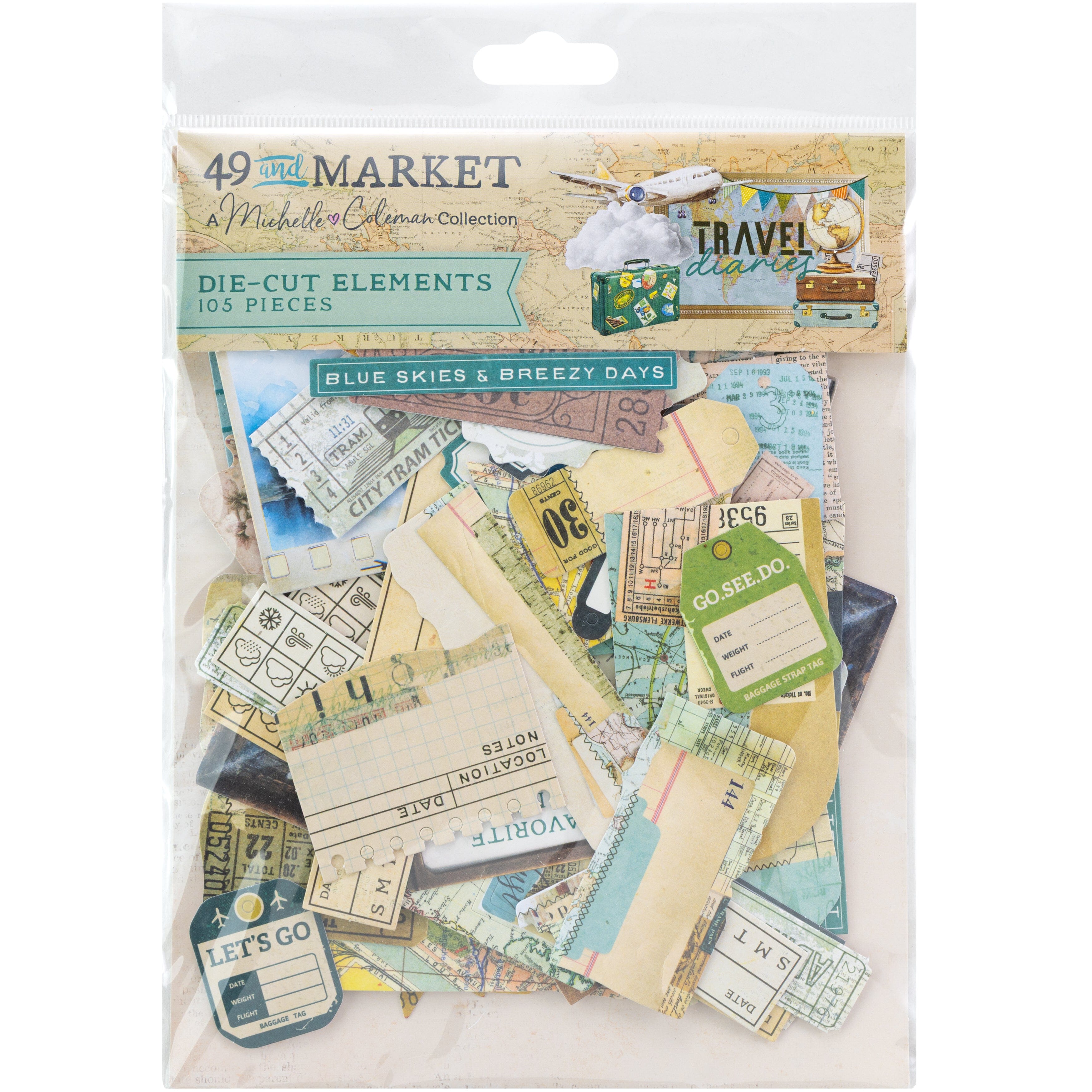 49 and Market Travel Diaries - Die-cut Elements Surfaces 49 and Market 