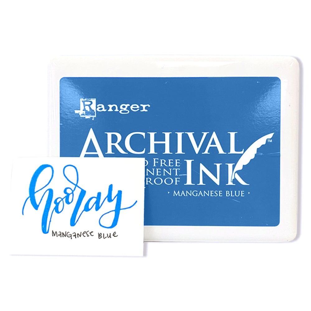 Jumbo Archival Ink™ Pads Manganese Blue Ink Pad Archival Ink 