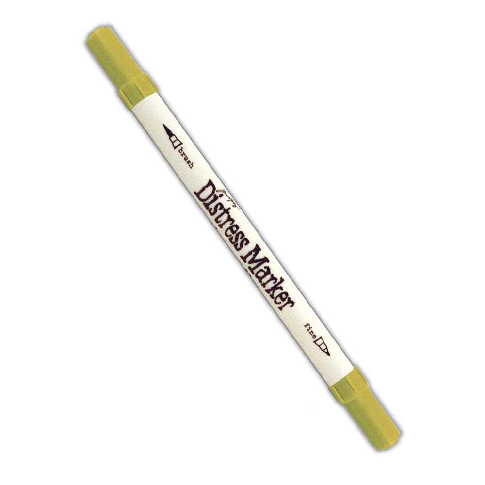 Tim Holtz Distress® Dual Tip Marker Crushed Olive Writing & Coloring Distress 