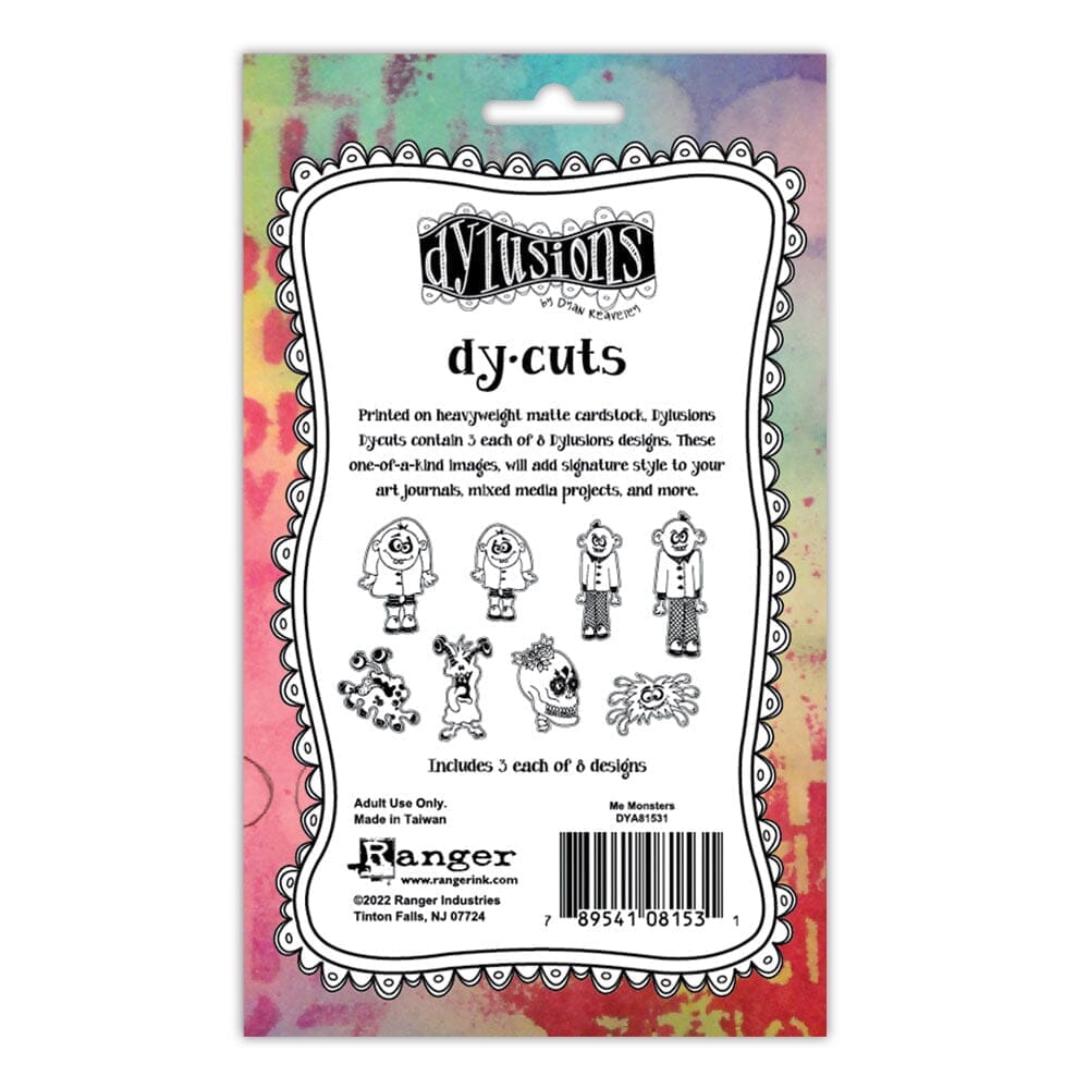 Dylusions Dycuts - Me Monsters Surfaces Dylusions 