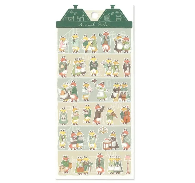Mind Wave Animal Butler Sticker Sheet Surfaces Mind Wave Fox 