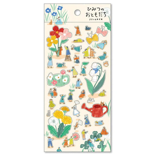 Mind Wave Secret Friend Sticker Sheet - Flower Picking Surfaces Mind Wave 