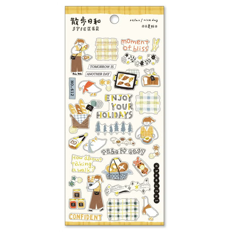 Mind Wave Nice Day Sticker Sheets Surfaces Mind Wave Go to the Bakery 