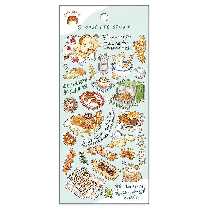 Mind Wave Choosy Life Sticker Sheet Surfaces Mind Wave Make Bread 
