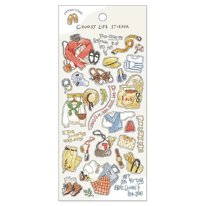 Mind Wave Choosy Life Sticker Sheet Surfaces Mind Wave Everyday Clothes 