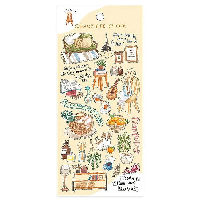Mind Wave Choosy Life Sticker Sheet Surfaces Mind Wave Interior 