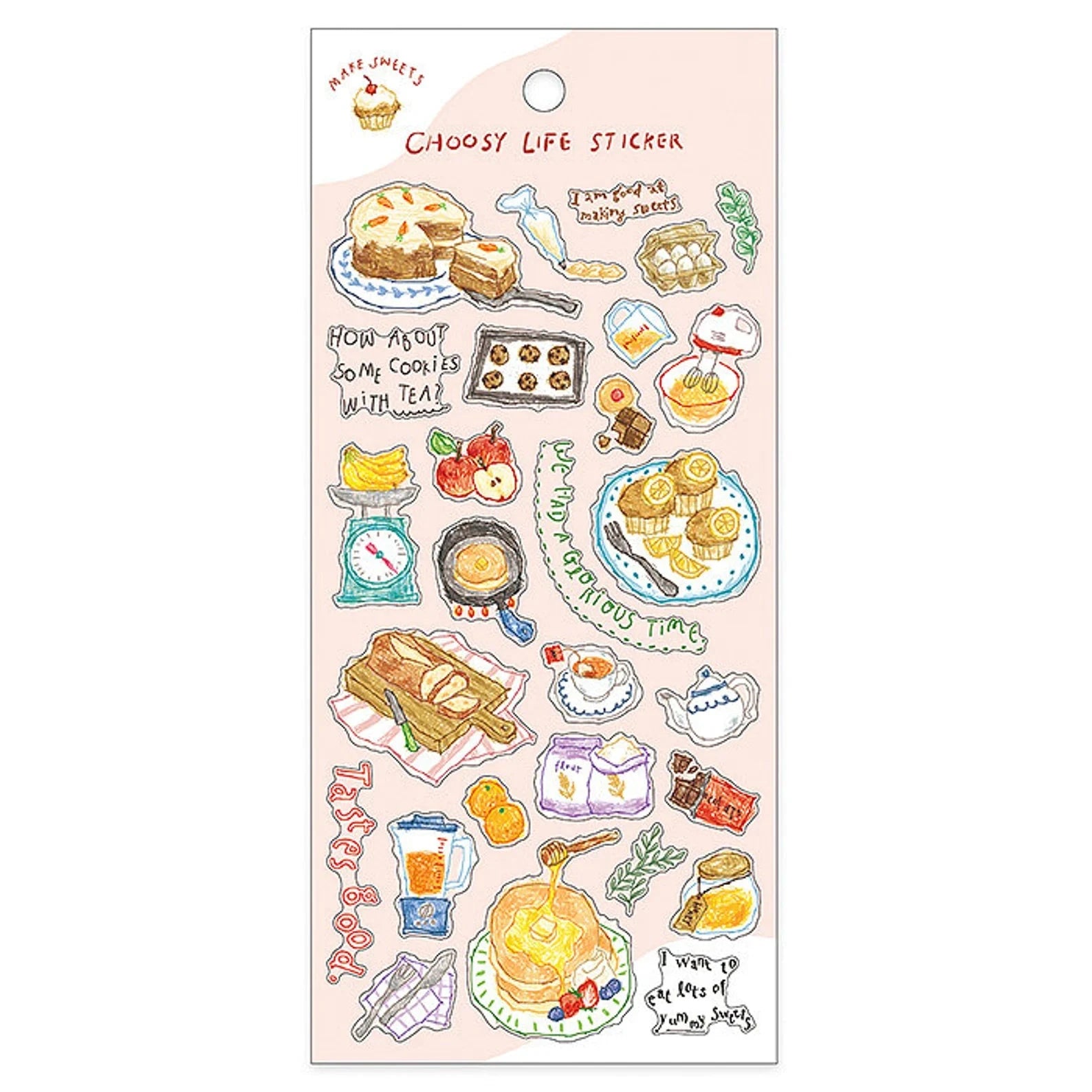 Mind Wave Choosy Life Sticker Sheet Surfaces Mind Wave Make Sweets 