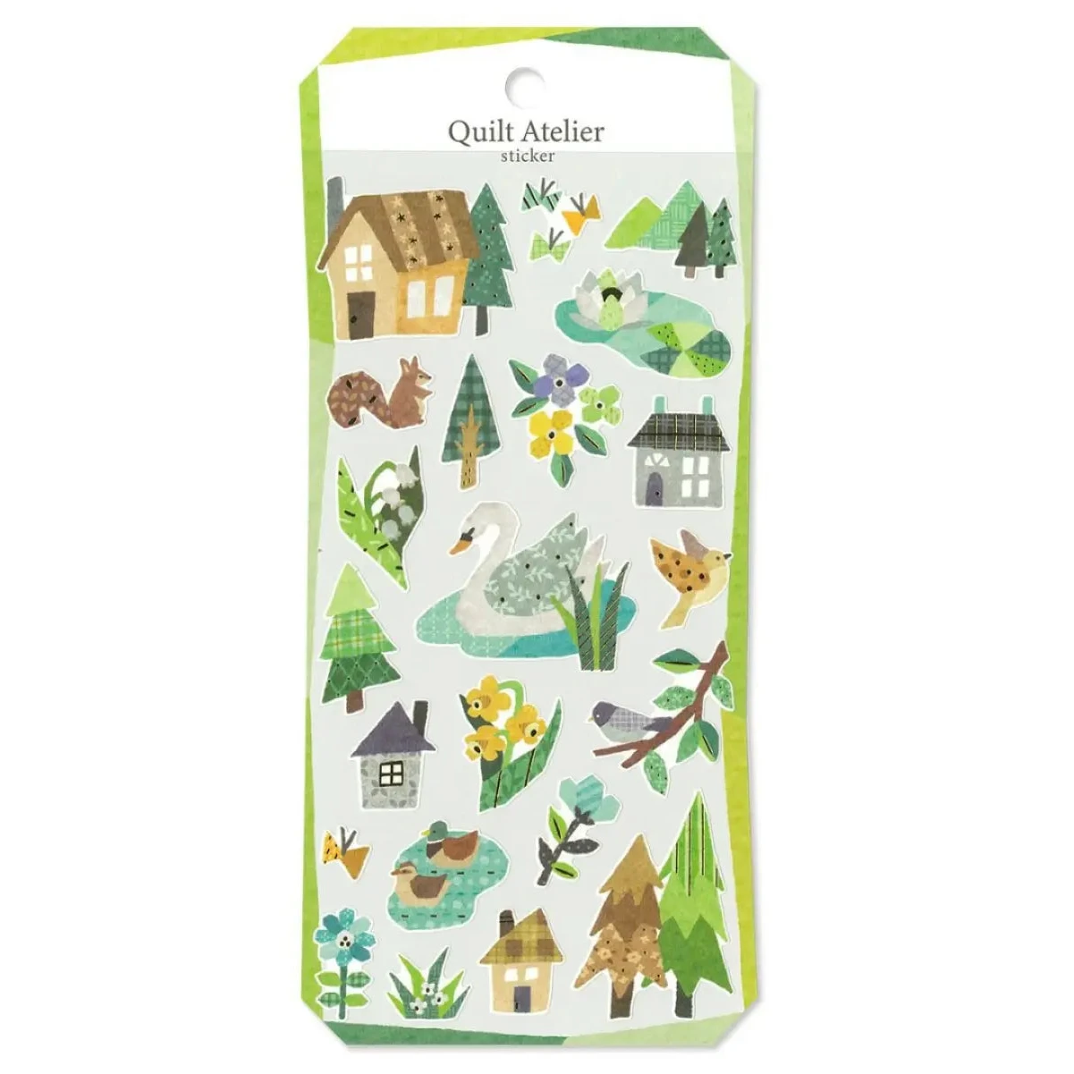 Mind Wave Quilt Atelier Sticker Sheet Surfaces Mind Wave House Near the Lake 