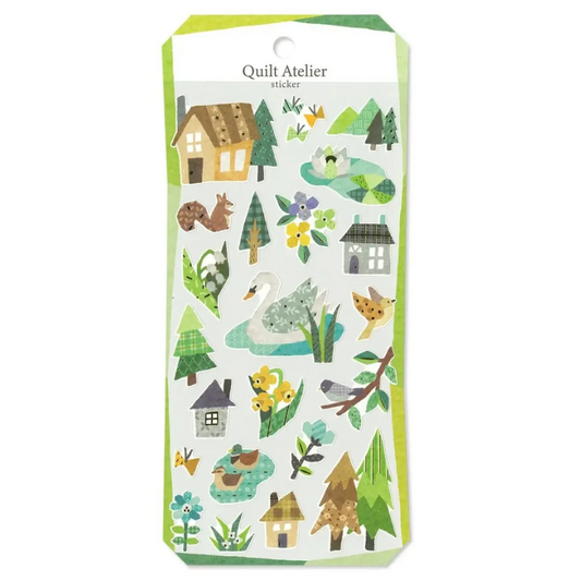 Mind Wave Quilt Atelier Sticker Sheet Surfaces Mind Wave House Near the Lake 
