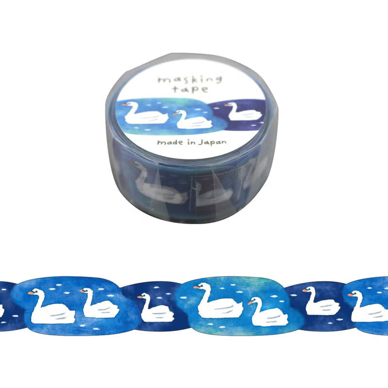 Mind Wave Bibittoiro Masking Tape Die-Cut Stickers Mind Wave Swan 