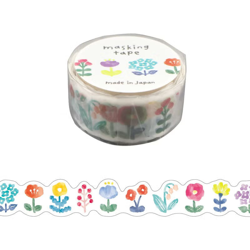 Mind Wave Bibittoiro Masking Tape Die-Cut Stickers Mind Wave Flower 1 