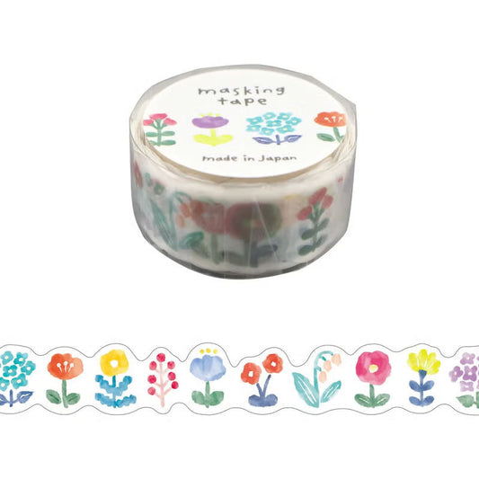 Mind Wave Bibittoiro Masking Tape Die-Cut Stickers Mind Wave Flower 1 