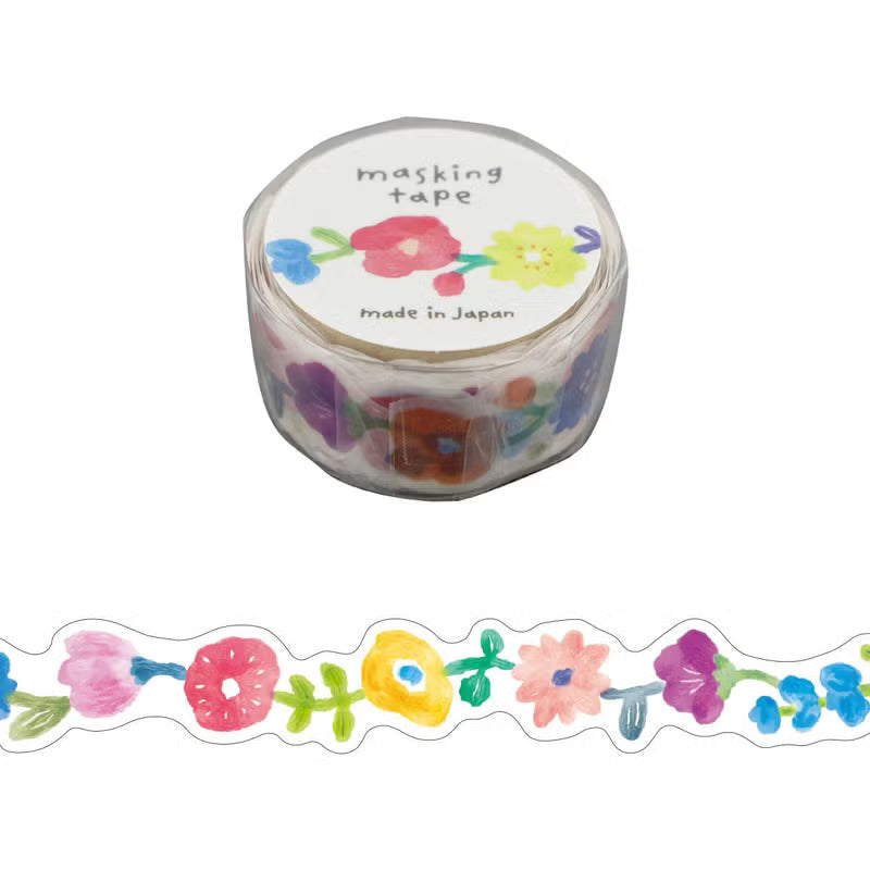 Mind Wave Bibittoiro Masking Tape Die-Cut Stickers Mind Wave Flower 2 