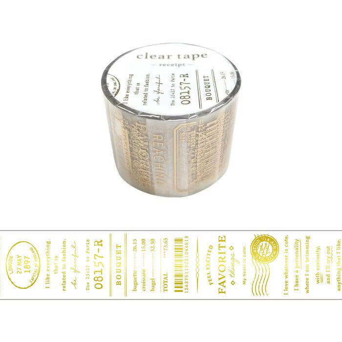 Mind Wave Clear Tape 30mm Foil Stamping - Receipt Stickers Mind Wave 