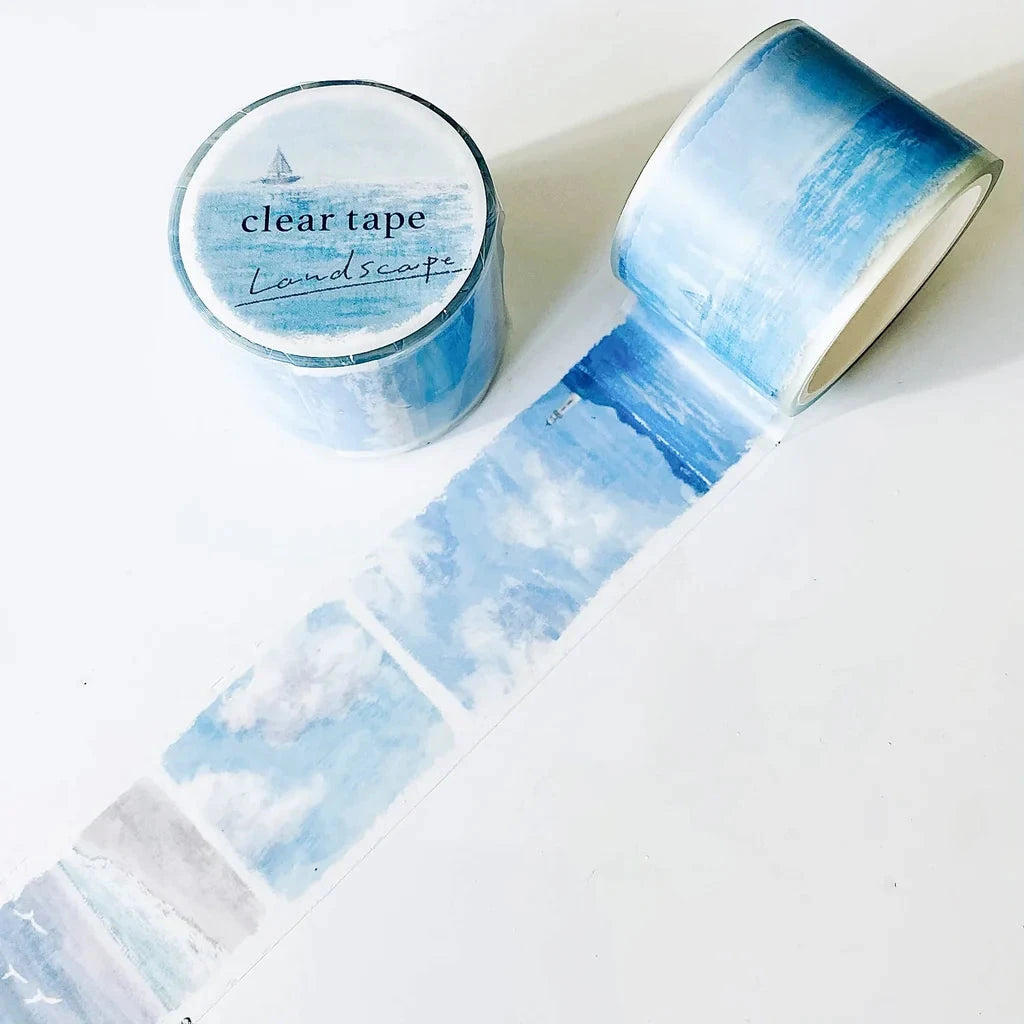 Mind Wave Clear Tape 30mm Landscape Stickers Mind Wave Seaside 