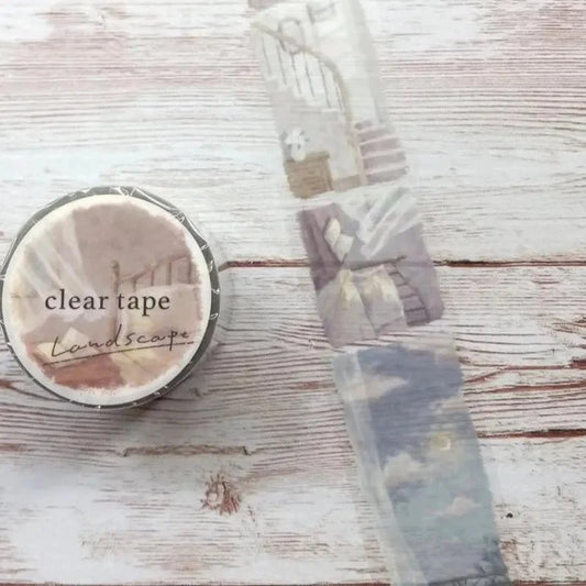 Mind Wave Clear Tape 30mm Landscape Stickers Mind Wave Late at Night 