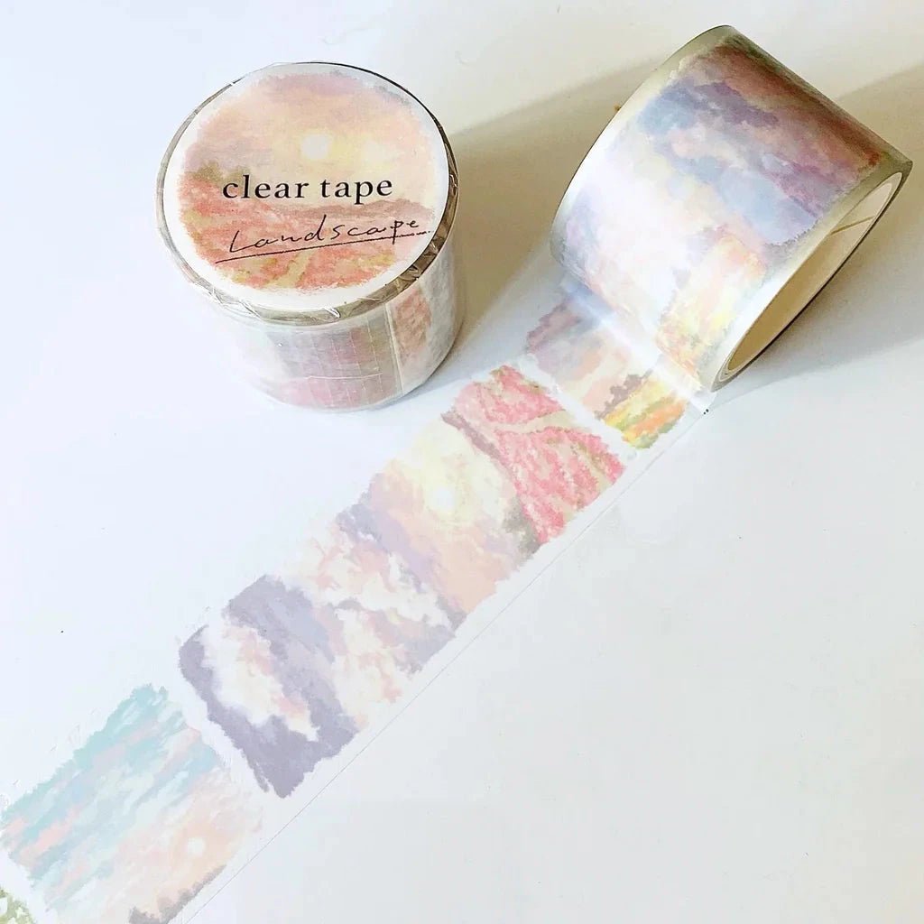 Mind Wave Clear Tape 30mm Landscape Stickers Mind Wave Sunset 