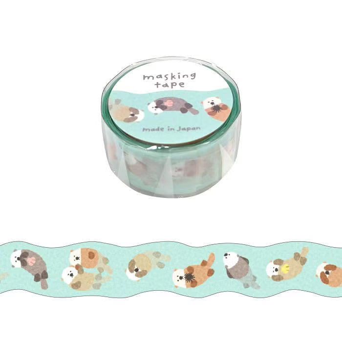 Mind Wave Cozy Masking Tape Die-Cut Stickers Mind Wave Sea Otter 