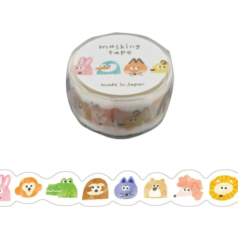 Mind Wave Masking Tape Die-Cut - Animals Stickers Mind Wave 