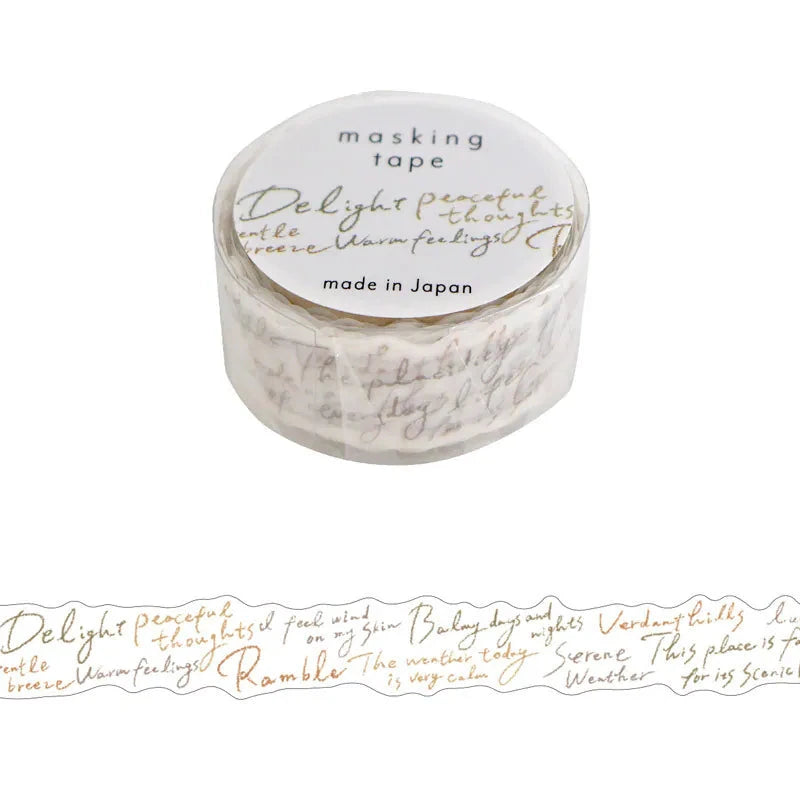 Mind Wave Masking Tape Die-Cut Stickers Mind Wave Letter 