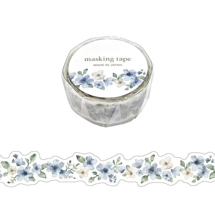 Mind Wave Masking Tape - Blue Flowers Stickers Mind Wave 