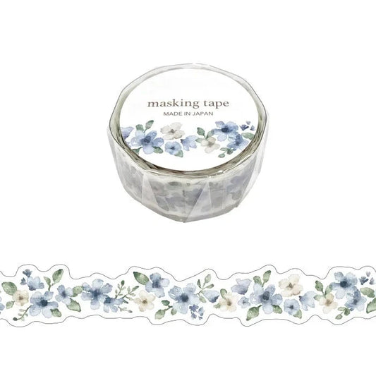 Mind Wave Masking Tape - Blue Flowers Stickers Mind Wave 