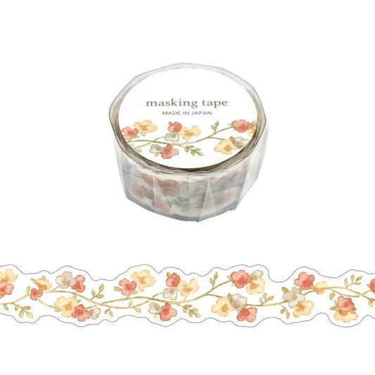 Mind Wave Masking Tape - Flower Orange Stickers Mind Wave 
